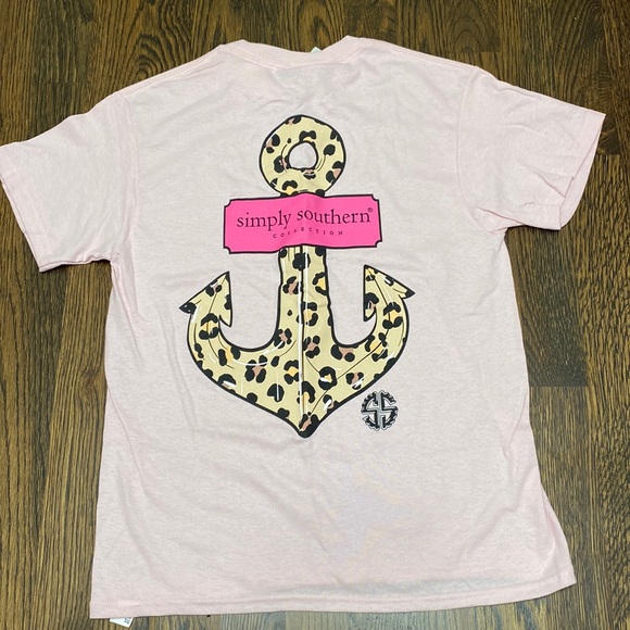 Simply Southern Other - NWT Simply Southern Cheetah Anchor youth small